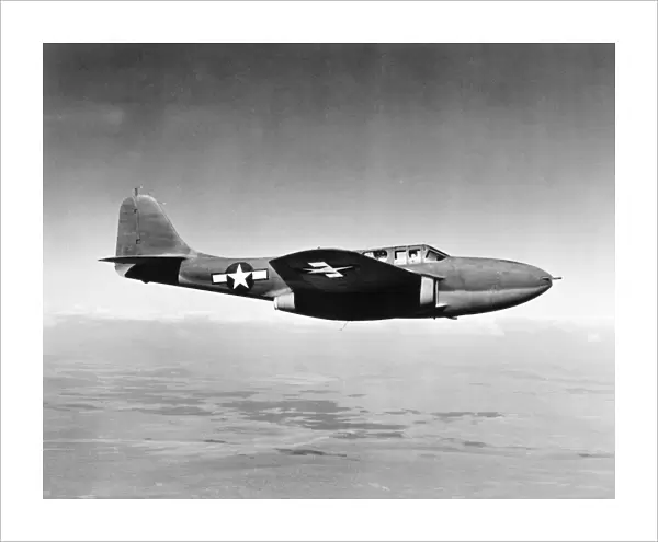 P-59A Airacomet, the first American jet-propelled aircraft to fly, 1 October 1942