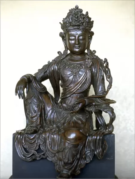 The bodhisattva Guanyin. Bronze. Ming Dynasty, 1368-1644