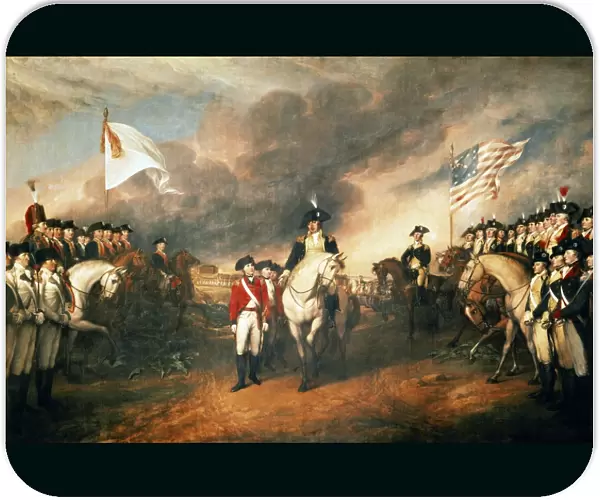 YORKTOWN: SURRENDER, 1781. The surrender of Lord Charles Cornwallis at Yorktown