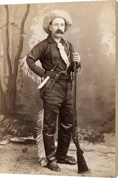 COWBOY, c1890. An unidentified South Dakota cowboy, c1890