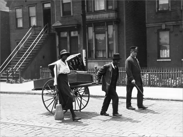 CHICAGO: RACE RIOT, 1919. A police officer leading an African American couple to