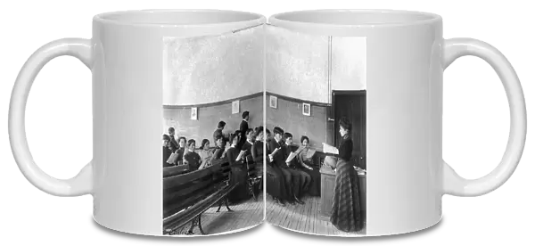 CARLISLE SCHOOL, c1901. Music class at the Carlisle Indian School in Carlisle, Pennsylvania