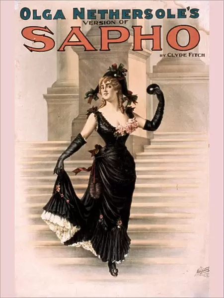 THEATRE: SAPHO, 1900. Poster advertising Olga Nethersoles role in Sapho by Clyde Fitch