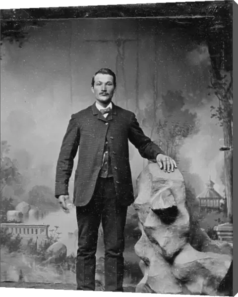 MAN, c1890. Portrait of a man. Tintype, c1890