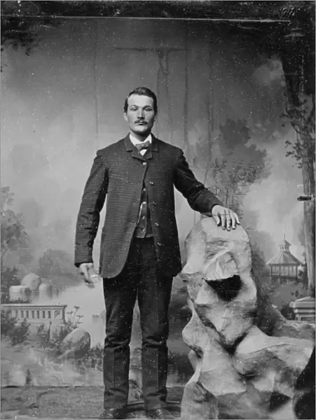 MAN, c1890. Portrait of a man. Tintype, c1890
