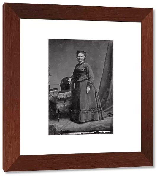 WOMAN, c1890. Portrait of a woman. Tintype, c1890