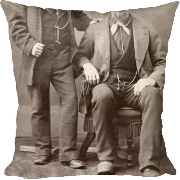 TWO MEN, 19th CENTURY. Two men photographed by Joseph Collier in Central City, Colorado
