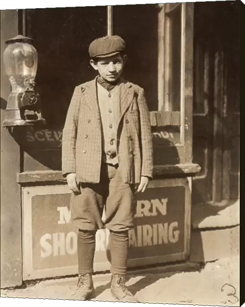 HINE: CHILD LABORER, 1910. Jacob Futterman, a 16-year-old coconut shaver at Kibbe s