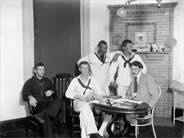 BROOKLYN: HOSPITAL, c1900. Patients at the Brooklyn Navy Yard Hospital in Brooklyn, New York