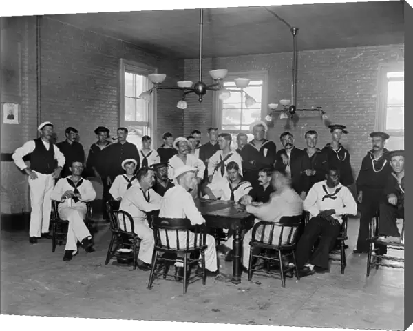 BROOKLYN: HOSPITAL, c1900. Sailors convalescing at the Brooklyn Navy Yard Hospital in Brooklyn