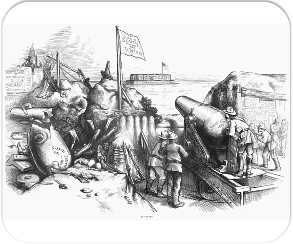 NAST: ELECTION, 1876. Don t! Cartoon by Thomas Nast, 1876, depicting the Solid