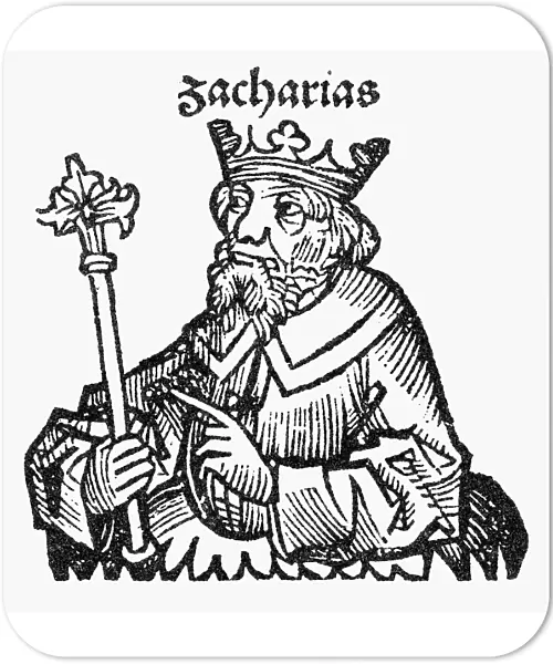 ZECHARIAH OF ISRAEL. King of Israel 746 B. C. - 745 B. C. Woodcut from the Nuremberg Chronicle