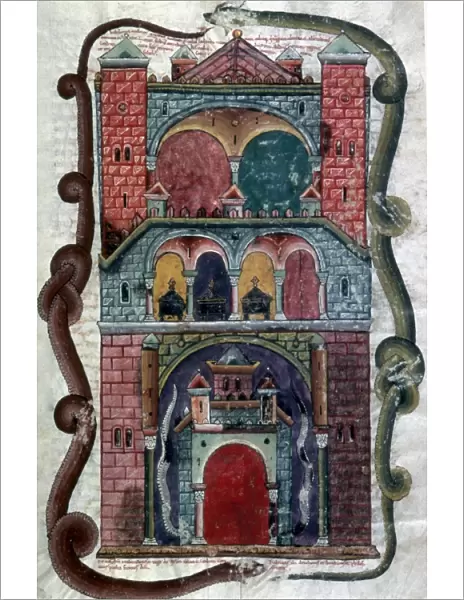 APOCALYPSE: BABYLON. Spanish manuscript illumination from Commentary on Apocalypse