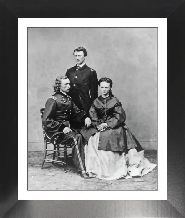 Framed Print : Print of George Armstrong Custer in Major General Uniform Framed Print : Print of George Armstrong Custer in Major General Uniform