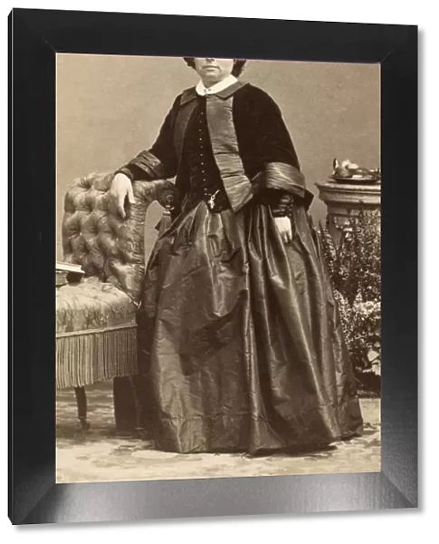 ROSA BONHEUR (1822-1899). French painter. Original carte-de-visite photograph