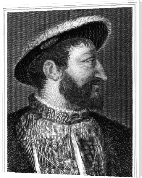 FRANCIS I (1494-1547). King of France, 1515-1547. Steel engraving, 1823, by John T