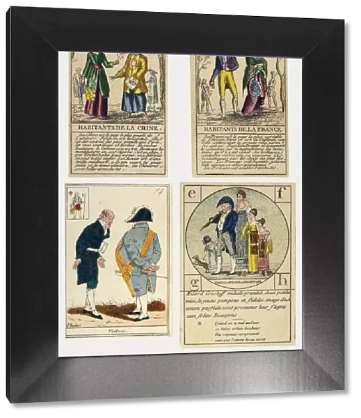 PLAYING CARDS, 1800. French playing cards, 1800-1830