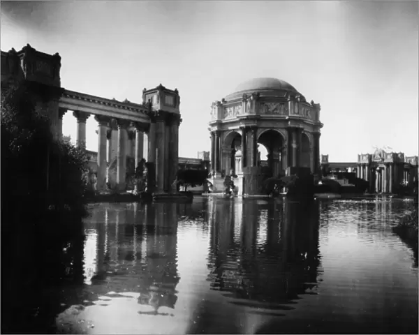 PANAMA-PACIFIC EXPOSITION. The Palace of Fine Arts from across the Fine Arts Lagoon