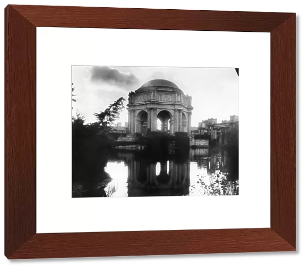 PANAMA-PACIFIC EXPOSITION. The dome of the Palace of Fine Arts from across the Fine Arts Lagoon
