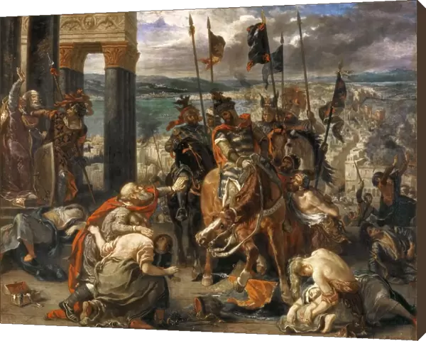 DELACROIX: CRUSADES, 1204. Entry of Crusaders into Constantinople in 1204