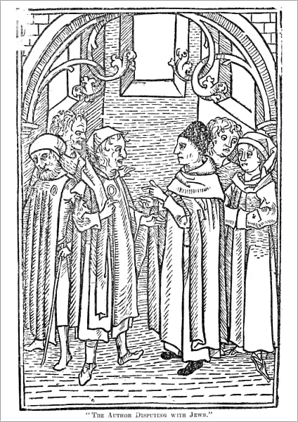 RELIGIOUS ARGUMENT, 1477. The Author Disputing with Jews