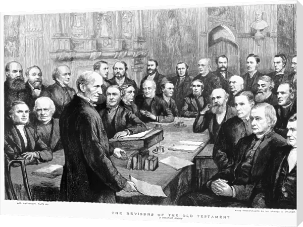 BIBLE REVISERS, 1885. Group portrait of the British scholars who revised the Old
