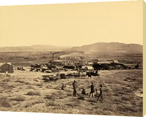 NEVADA: MINING TOWN, 1867. The mining town of Oreana, Nevada. Photograph by Timothy O Sullivan