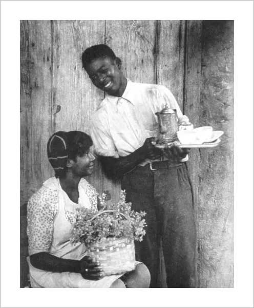 COUPLE, c1925. Coastal South Carolina. Photograph by Doris Ulmann