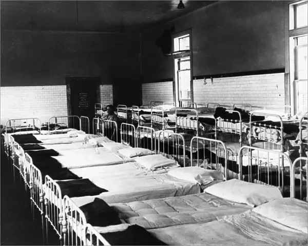 ELLIS ISLAND: DORMITORY. Sleeping quarters for immigrants awaiting approval at Ellis Island