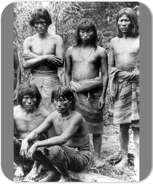 NATIVE BRAZILIANS. Group of Native Brazilians, photographed late 19th or early