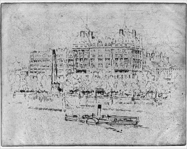 PENNELL: THE SAVOY, 1895. The Savoy. The Savoy Hotel, viewed from across the