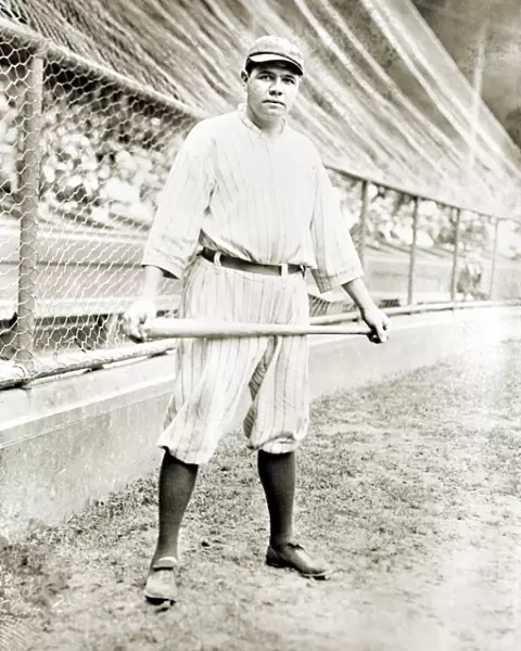 GEORGE H. RUTH (1895-1948). Known as Babe Ruth. American baseball player. Photographed while playing for the New York Yankees, 1921