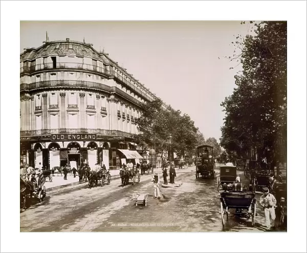 PARIS: STREET SCENE, 1890. Boulevard des Capucines, Paris, c1890