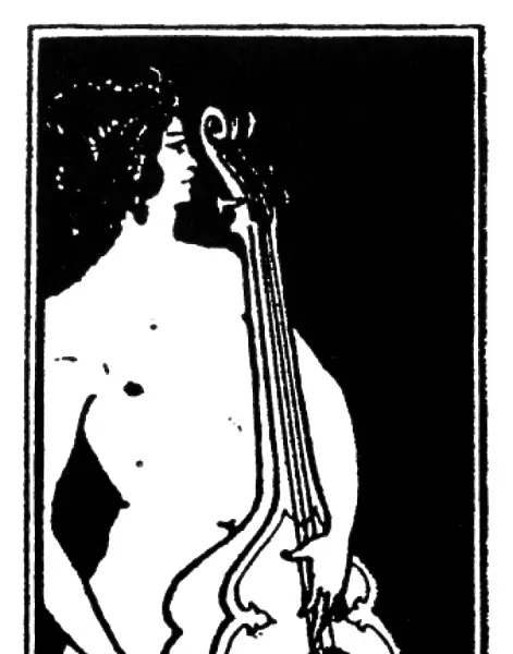 BEARDSLEY: MUSICIAN. Title page ornament with a musical theme