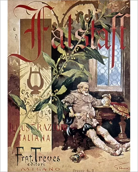 VERDI E IL FALSTAFF. Cover of L illustrazione italiana, 1893