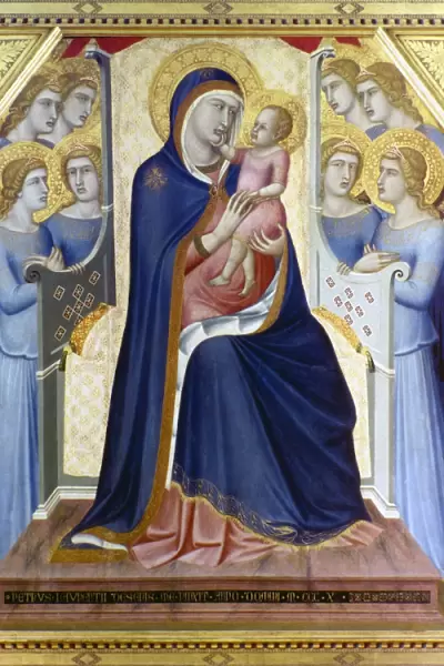LORENZETTI: MADONNA. The Virgin and Child. Panel, c1315-1340, by Pietro Lorenzetti