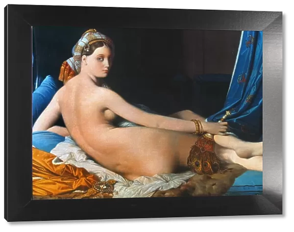 J. A. D. INGRES: ODALISQUE. The Great Odalisque. Oil on canvas, 1814