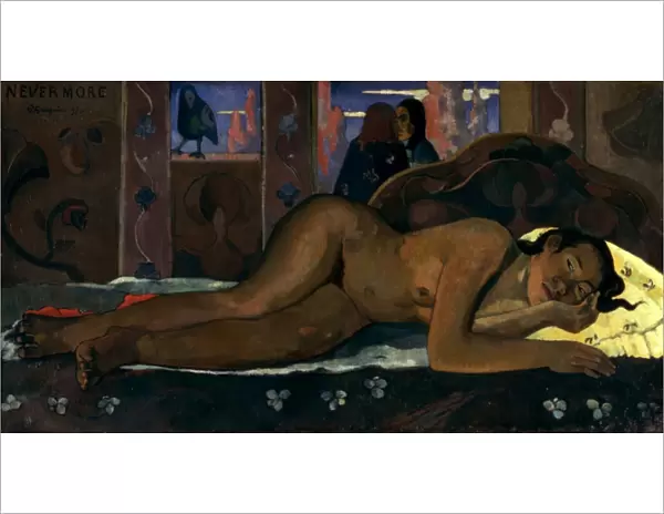 GAUGUIN: NEVERMORE, 1897. Paul Gauguin: Nevermore. Canvas, 1897
