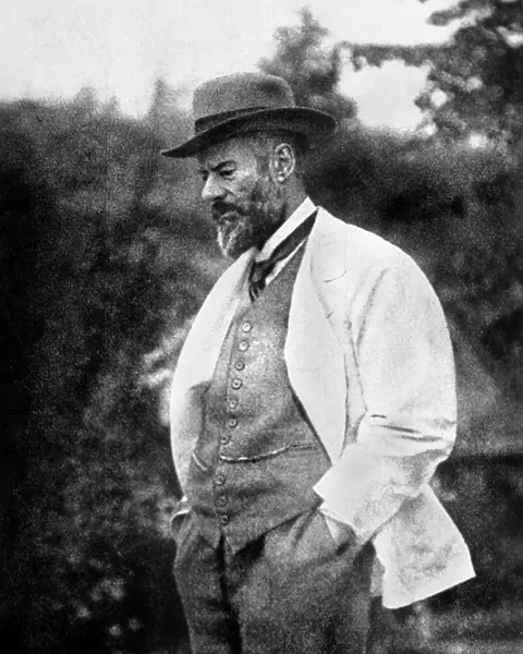 MAX WEBER (1864-1920). German political economist and sociologist. Photographed at Lauenstein, Germany, in 1917