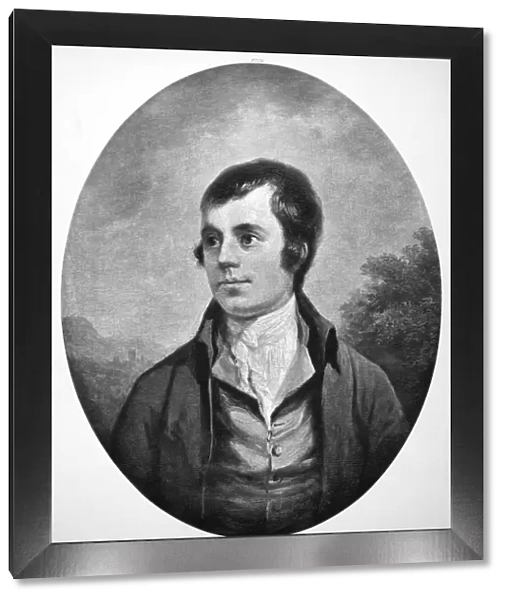 ROBERT BURNS (1759-1796). Scottish poet. Oil on panel by Alexander Nasmyth (1758-1840)