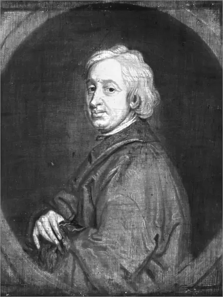 JOHN DRYDEN (1631-1700). English poet. Oil on panel after Sir Godfrey Kneller