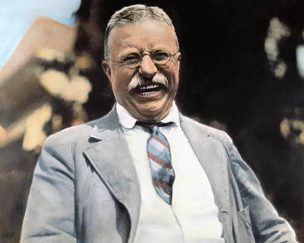 (1858-1919). 26th President of the United States. Photographed at Oyster Bay in 1912 shortly after his nomination by the new Progressive party