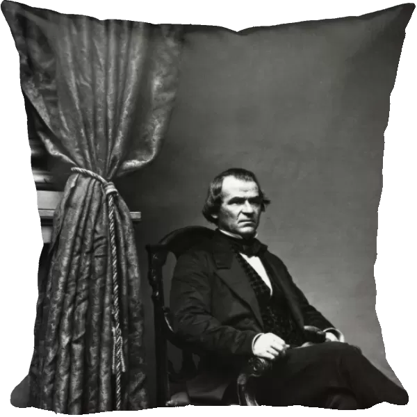 17th President of the United States. Photograph from the Mathew Brady Studio, 1860s or 1870s