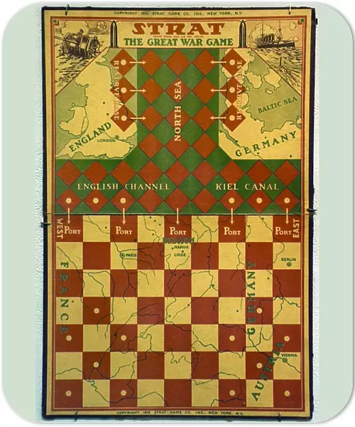 The Great War Game. American board game by Strat, 1915