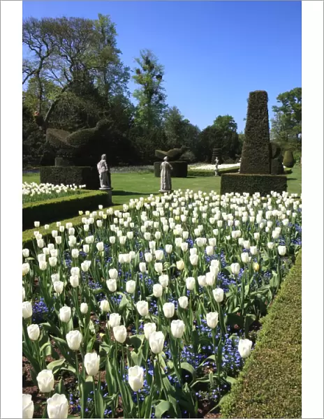Cliveden. THe Long Garden at Cliveden Buckinghamshire England