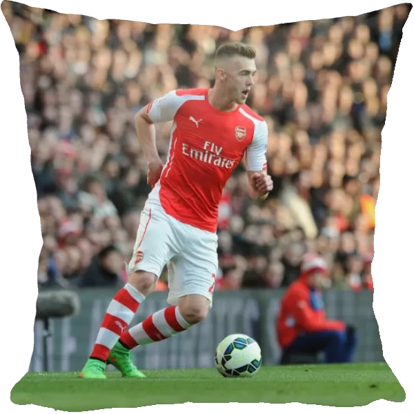 Calum Chambers (Arsenal). Arsenal 3: 0 West Ham United. Barclays Premier League. Emirates Stadium