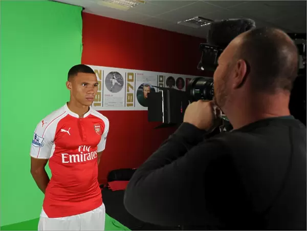 Kieran Gibbs (Arsenal). Arsenal 1st Team Photocall and Training Session. Emirates Stadium