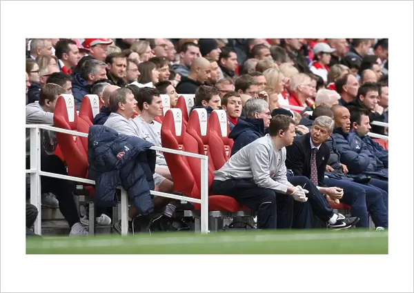 Arsene Wenger the Arsenal Manager and Colin Lewin the