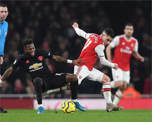 Arsenal vs Manchester United: Torreira vs Fred - Intense Battle in the Premier League (2019-20)