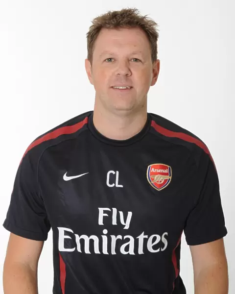Colin Lewin (Arsenal Physio). Arsenal 1st Team Photocall and Membersday